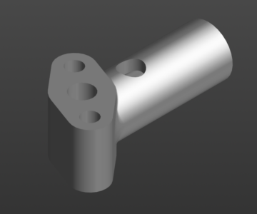 3D модель Корпус редукционного клапана масляной системы 157-1011055 (ЗИЛ-157)