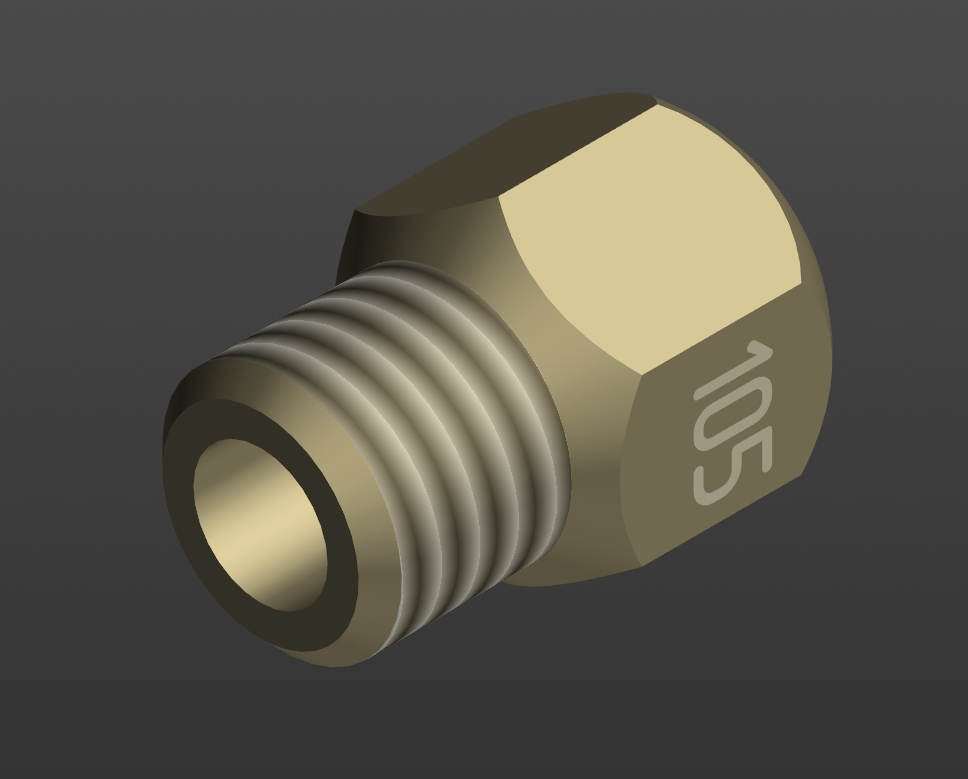 3D модель Жиклер воздушный 120-1107445 (ЗИЛ-164)