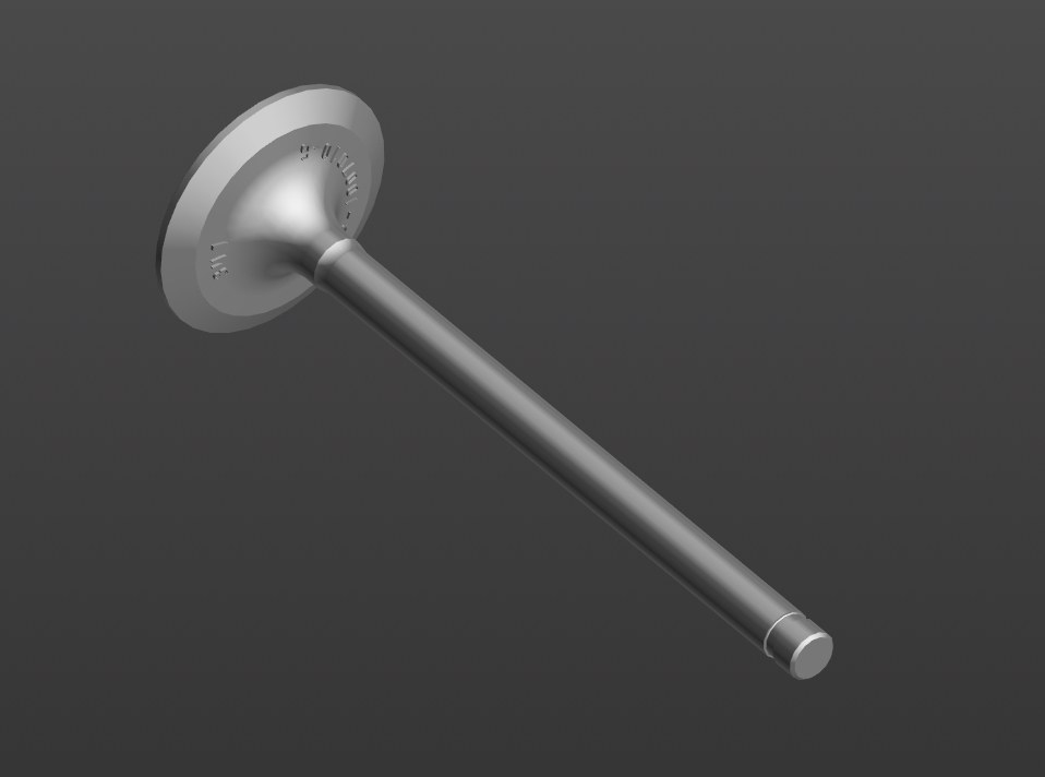 3D модель Клапан впускной 150В-1007010-Б и выпускной 150В-1007015-Б (ЗИЛ-164)