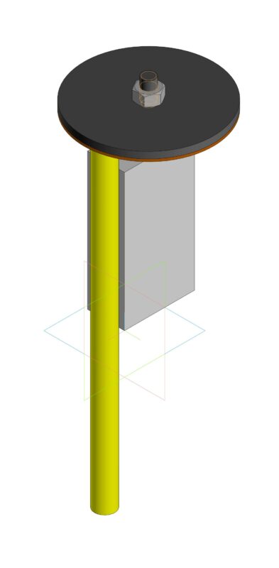 3D модель Модель приспособления для шлифовки наконечника бильярдного кия