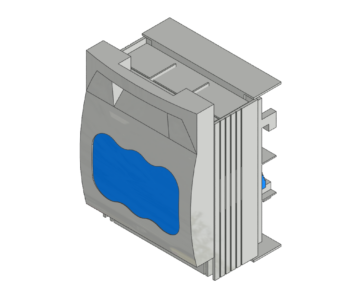 3D модель Рубильник-разъединитель Quadron Woehner 400A NH2 - 33602
