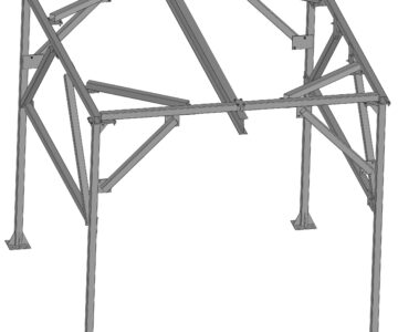 3D модель Рама для установки тельфера (4350х4350х3800)