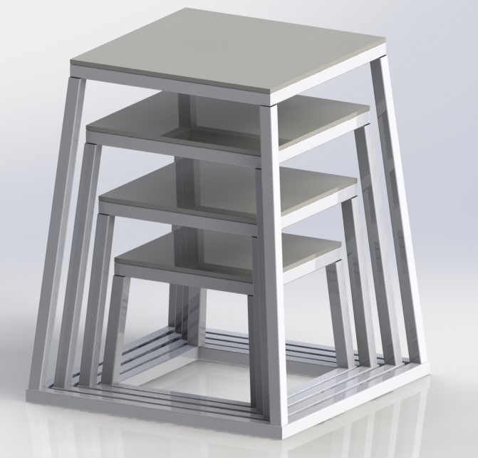 Чертеж Тумба для занятия спортом