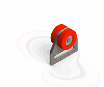 3D модель Ролик боковой шторки Schmitz