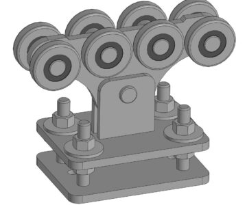 3D модель Ролики для откатных ворот KIT3RUS