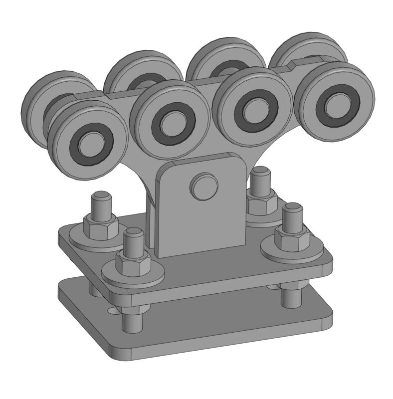 3D модель Ролики для откатных ворот KIT3RUS