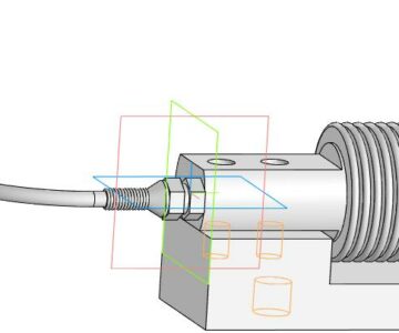 3D модель Тензодатчик HSX-A-ASS (5-500кг)