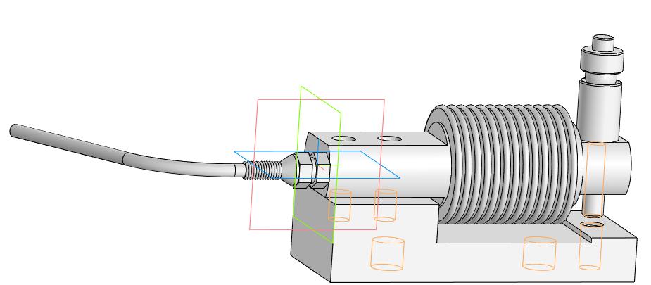 3D модель Тензодатчик HSX-A-ASS (5-500кг)