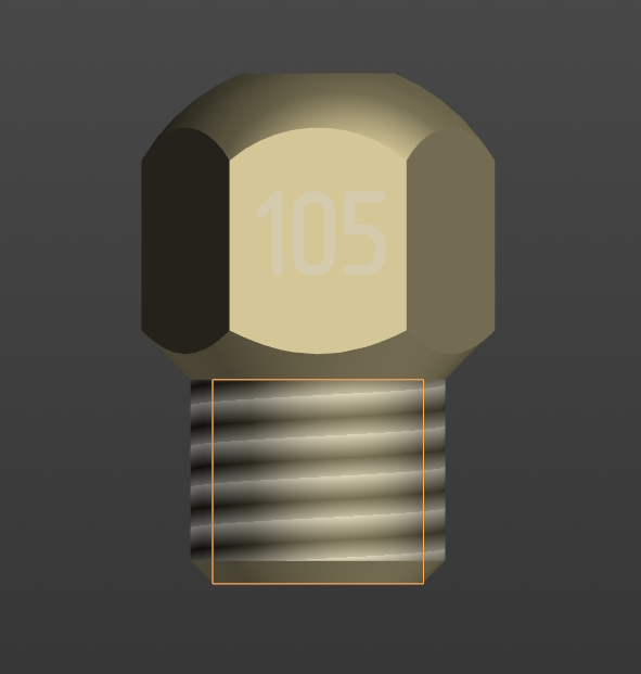 3D модель Жиклер воздушный 120-1107445 (ЗИЛ-164)