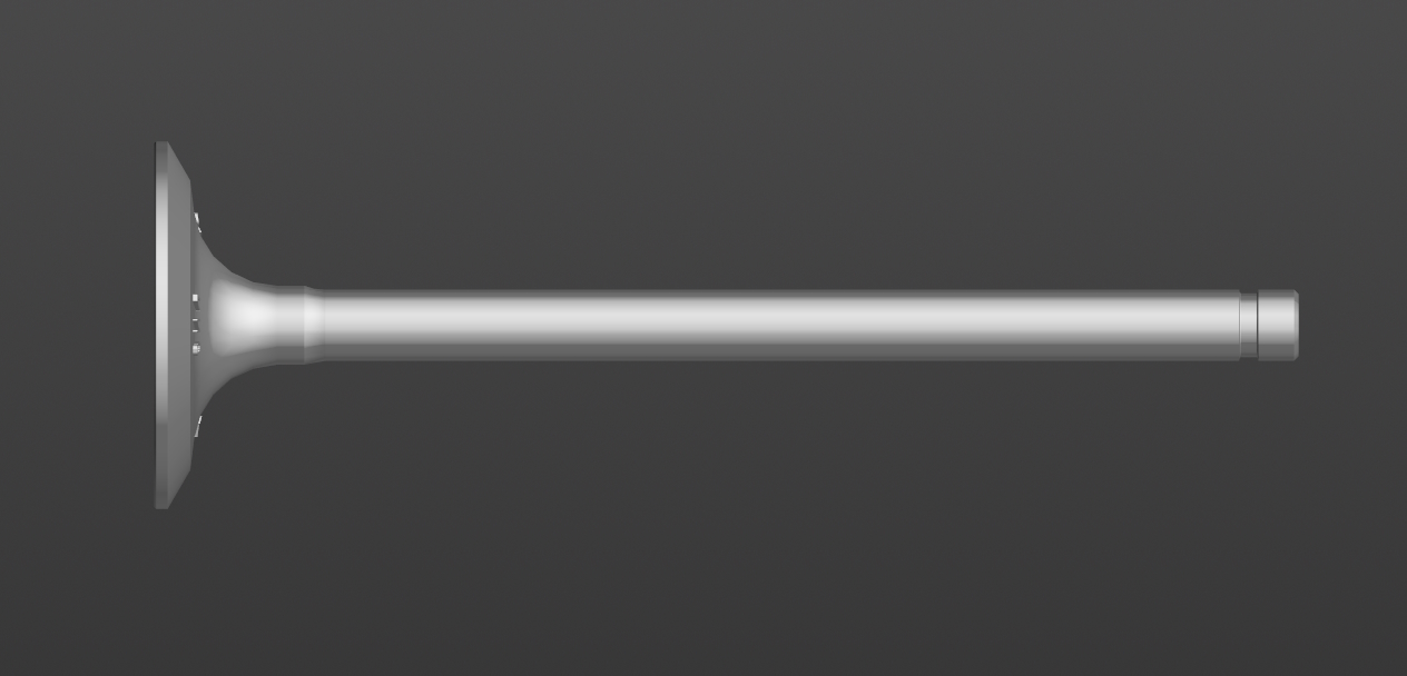 3D модель Клапан впускной 150В-1007010-Б и выпускной 150В-1007015-Б (ЗИЛ-164)