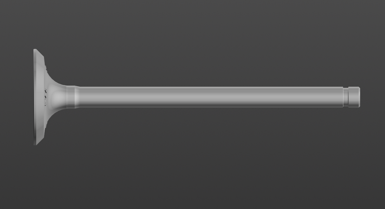 3D модель Клапан впускной 150В-1007010-Б и выпускной 150В-1007015-Б (ЗИЛ-164)