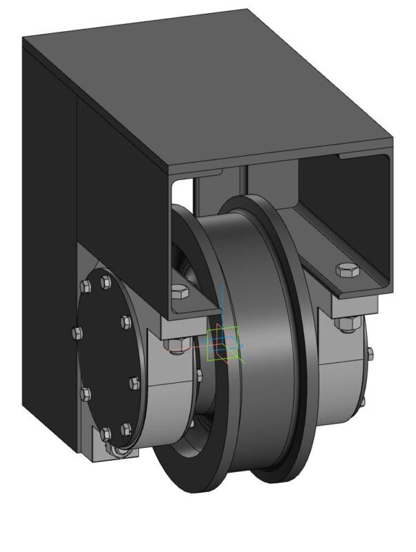 3D модель Ходовая часть козлового крана