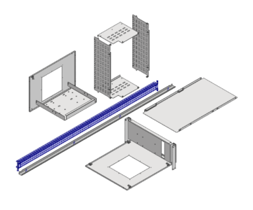 3D модель Конструктивные элементы шкафа ABB System pro E Power Часть 4