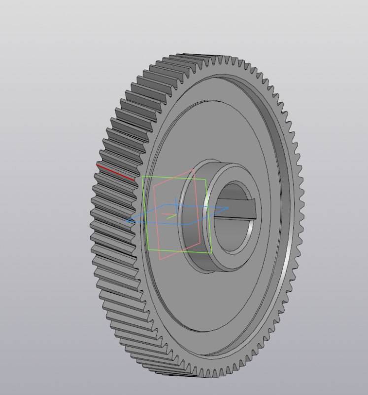 3D модель Шестерня от редуктора грузовой тележки башенного крана QTZ80
