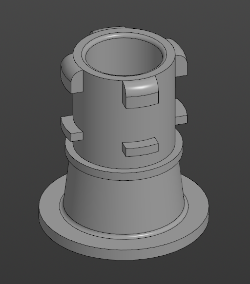 3D модель Втулка бокового зеркала (правого) Nissan Qashqai