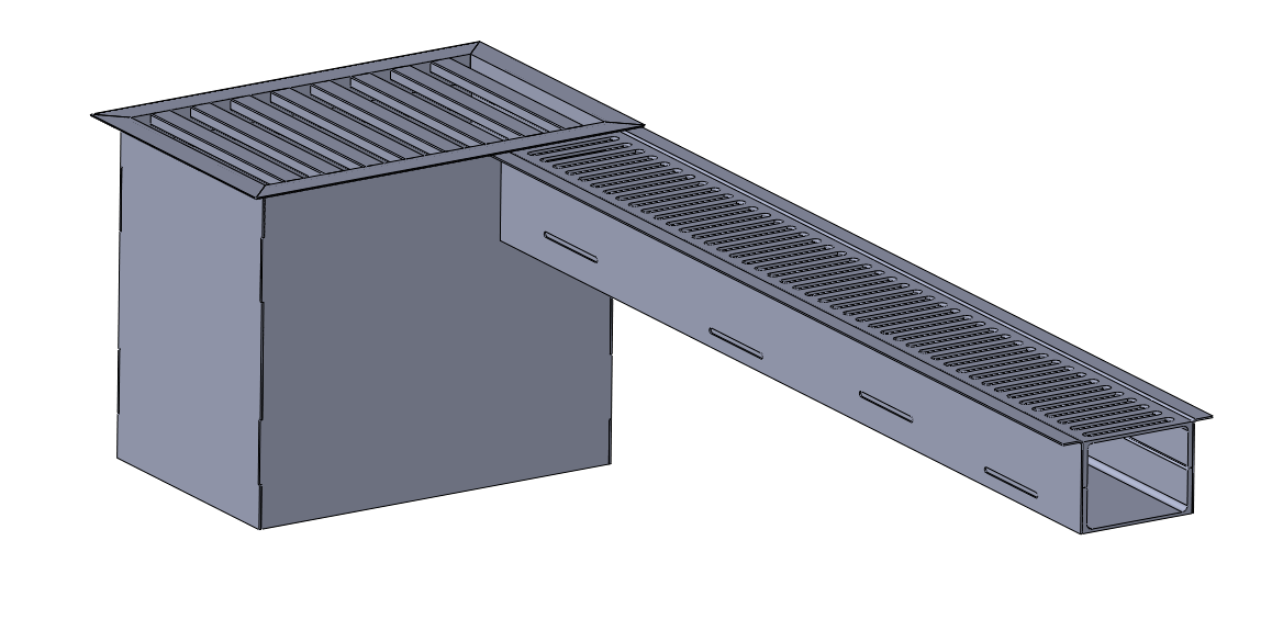 Чертеж Водолив с коробом
