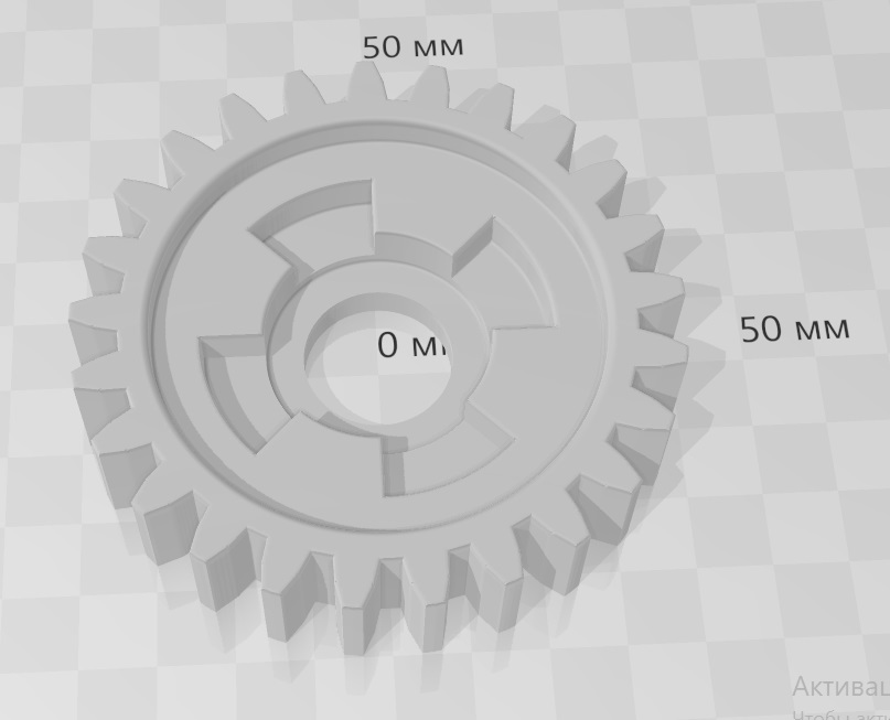 Чертеж Шестерня заднего хода мотокультиваторов PUBERT/CAIMAN/HUSQVARNA/TEXAS и подобные