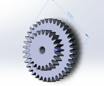 3D модель Шестерёнка BMW E30 одометр