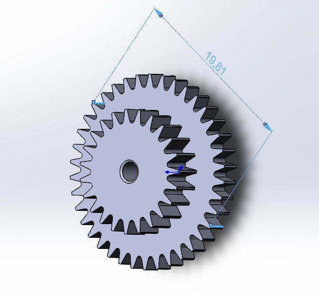 3D модель Шестерёнка BMW E30 одометр