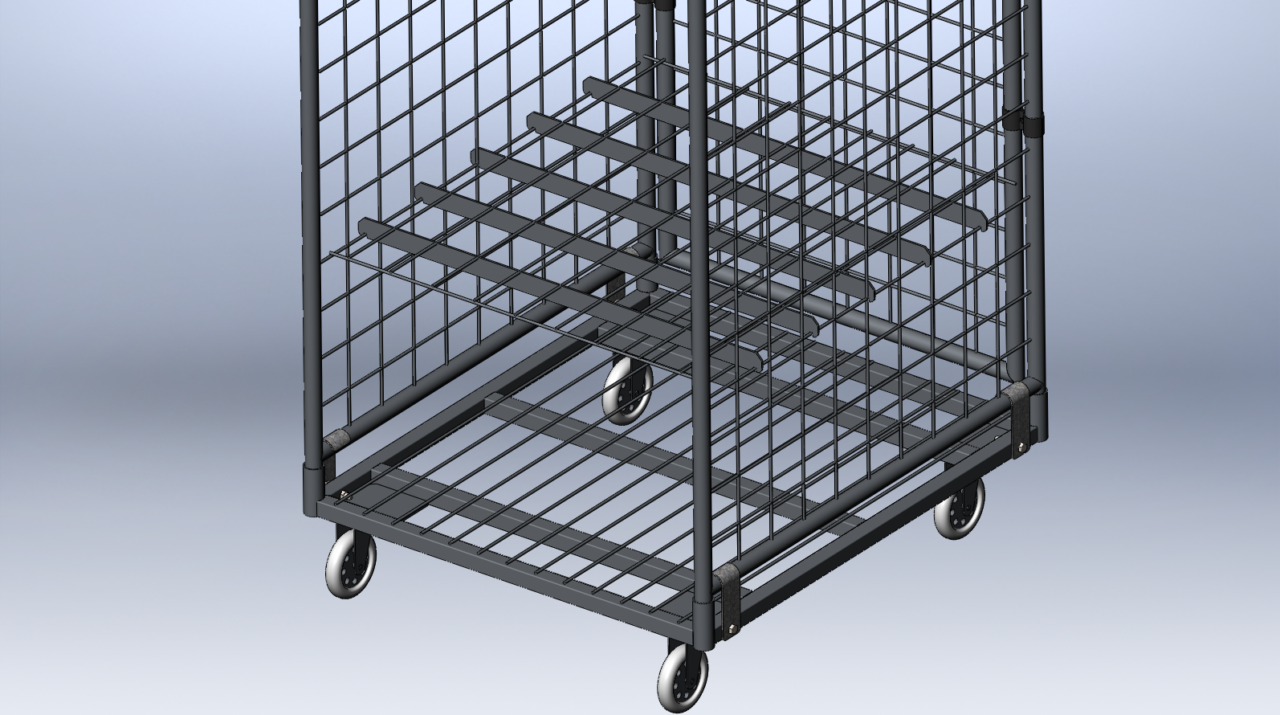 3D модель Модульный  контейнер  790 x 700 x 1835 мм