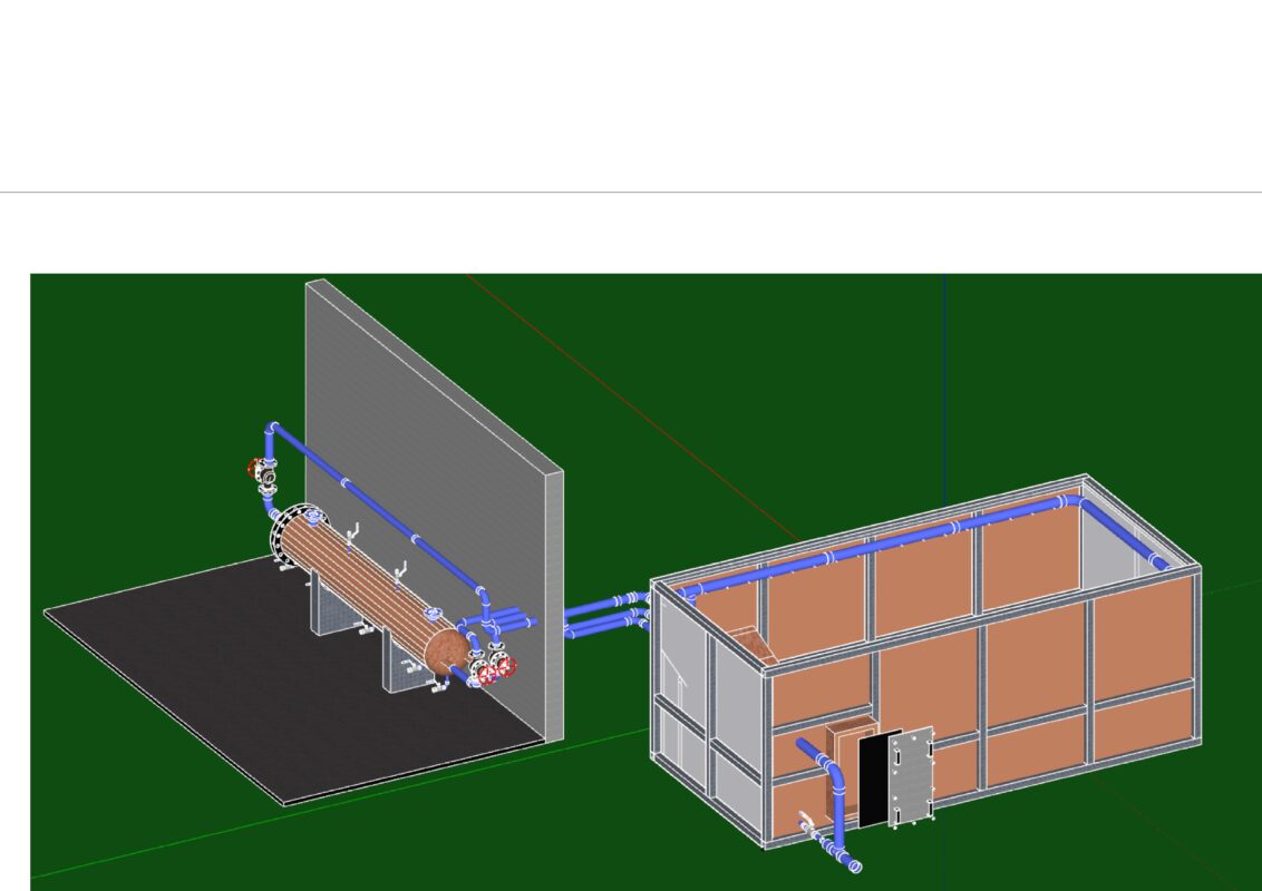 3D модель Снегоплавильная установка 10м3/час