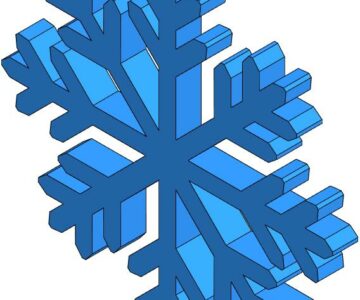 3D модель Снежинка 3D
