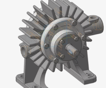 Чертеж Насос-вакуумный 01.009
