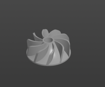 3D модель Турбина (диаметр 60мм)