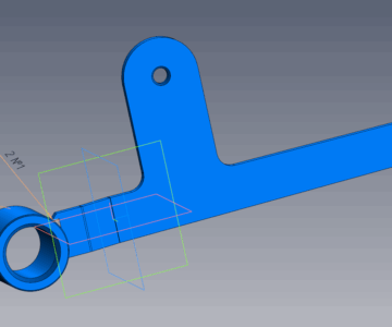 3D модель Рычаг переключения скоростей мотоблока МТЗ