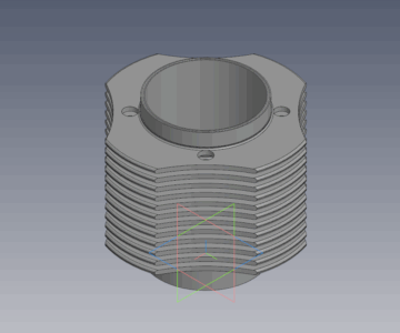 3D модель Цилиндр двигателя УД-2
