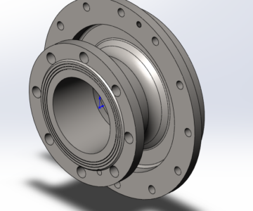 3D модель Всасывающий патрубок для насоса 6х-9