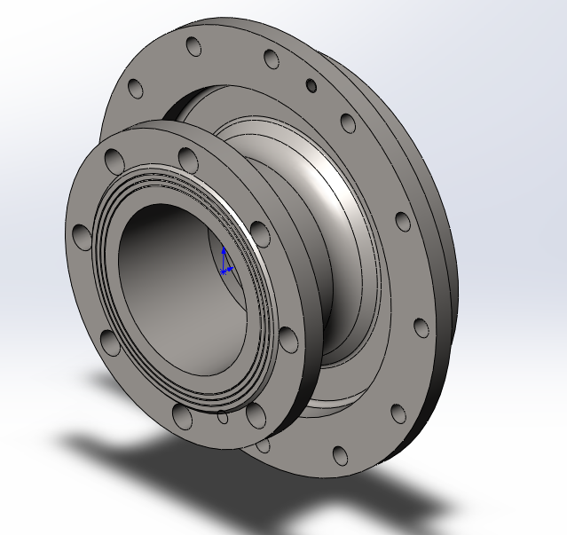 3D модель Всасывающий патрубок для насоса 6х-9