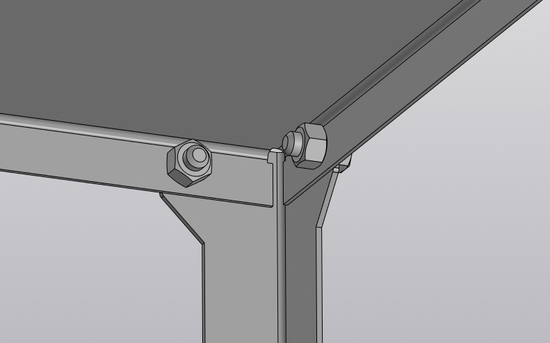 3D модель Стеллаж разборный на 4 полки