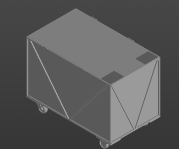 3D модель Тележка закатная 1150х686х860мм.
