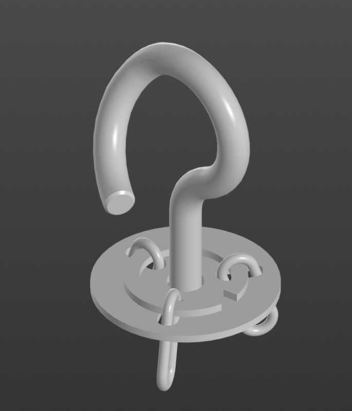 3D модель Кронштейн для  спортзала