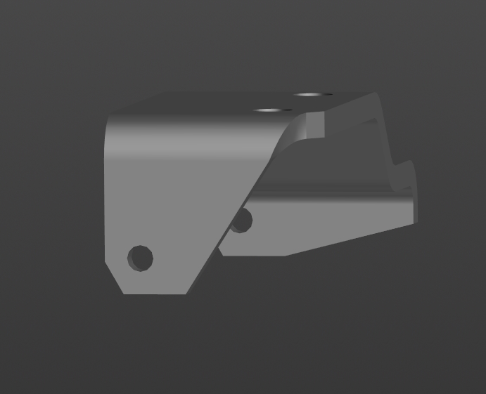 3D модель Кронштейн генератора 120-3701322-Б (ЗИЛ-164, ЗИЛ-150)