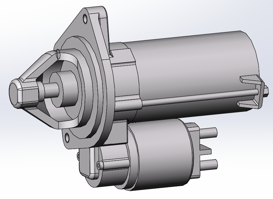 3D модель Стартер ВАЗ-2101-2107, 2121, 2123