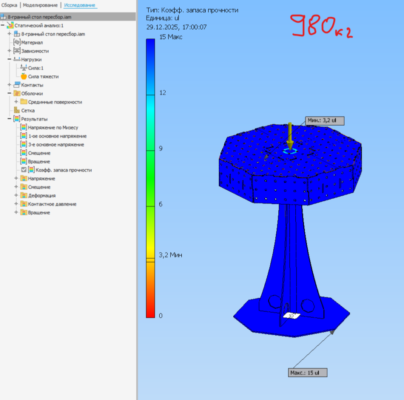 3D модель Сварочный стол (8-граней)