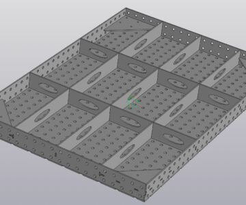 3D модель Стол сварочный 1500х1000х6 мм