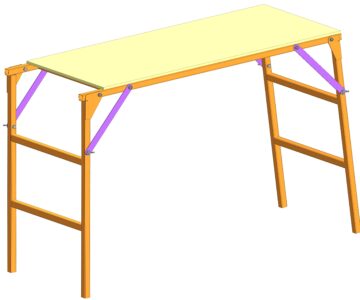 3D модель Столик малярный