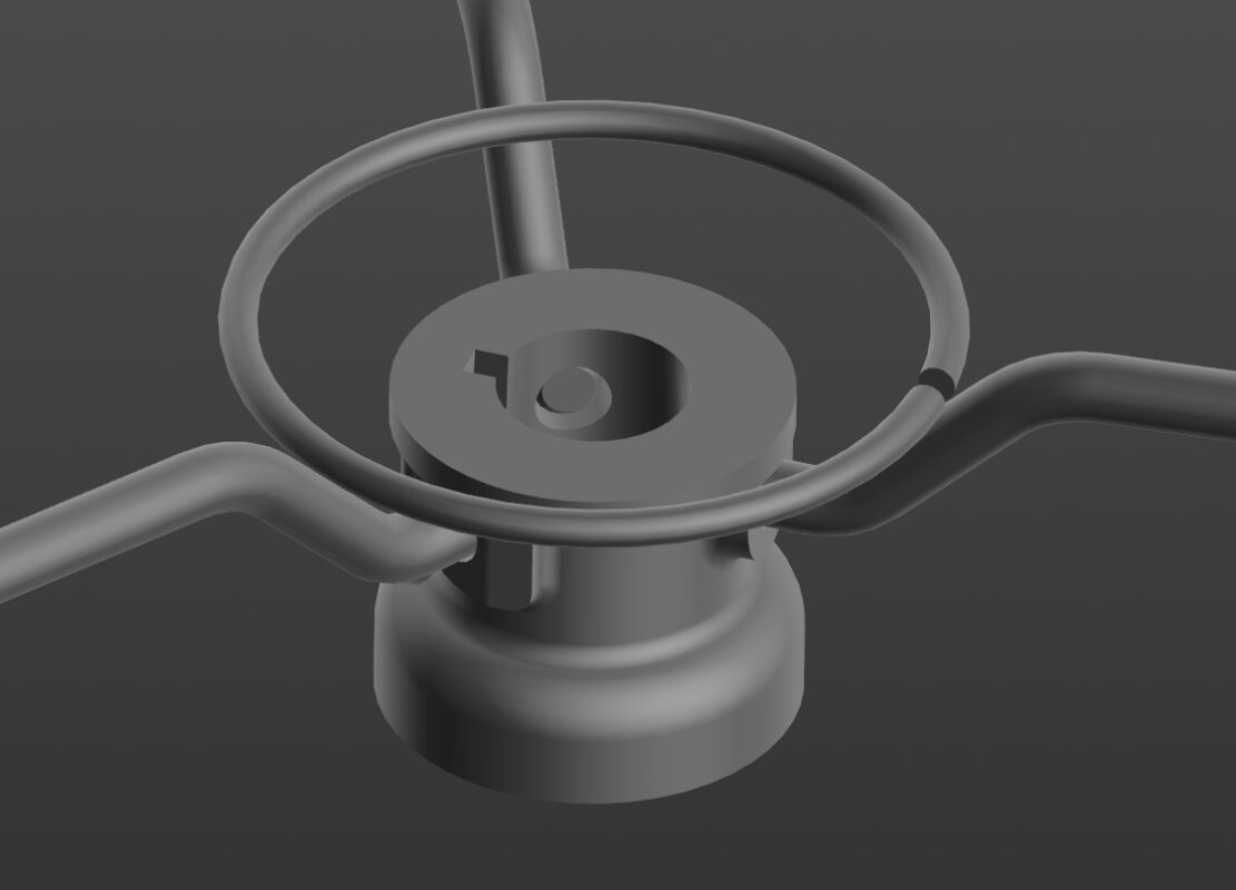 3D модель Каркас рулевого колеса 120-3402020 (ЗИЛ-164)