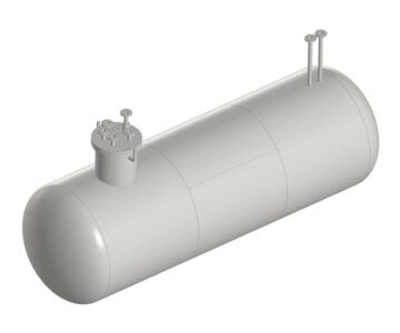 3D модель Резервуар СУГ 10м3 двустенный подземный