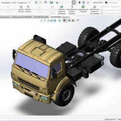 3D модель 3D модель шасси КАМАЗ-43502