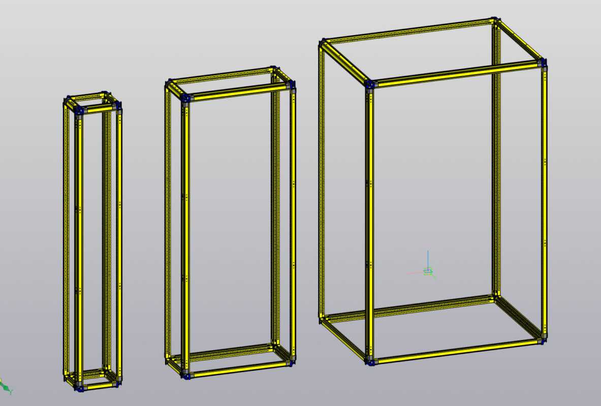 3D модель ABB System pro E Power каркасы 2000мм (часть 2)