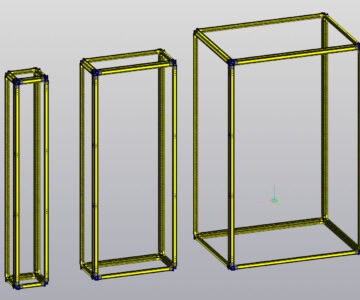 3D модель ABB System pro E Power каркасы 2000мм (часть 2)