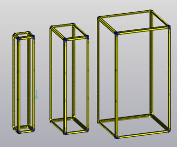 3D модель ABB System pro E Power каркасы 1800мм (часть 1)