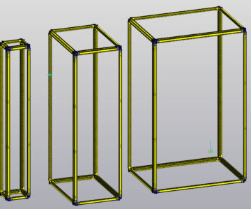 3D модель ABB System pro E Power каркасы 2100мм (часть 3)