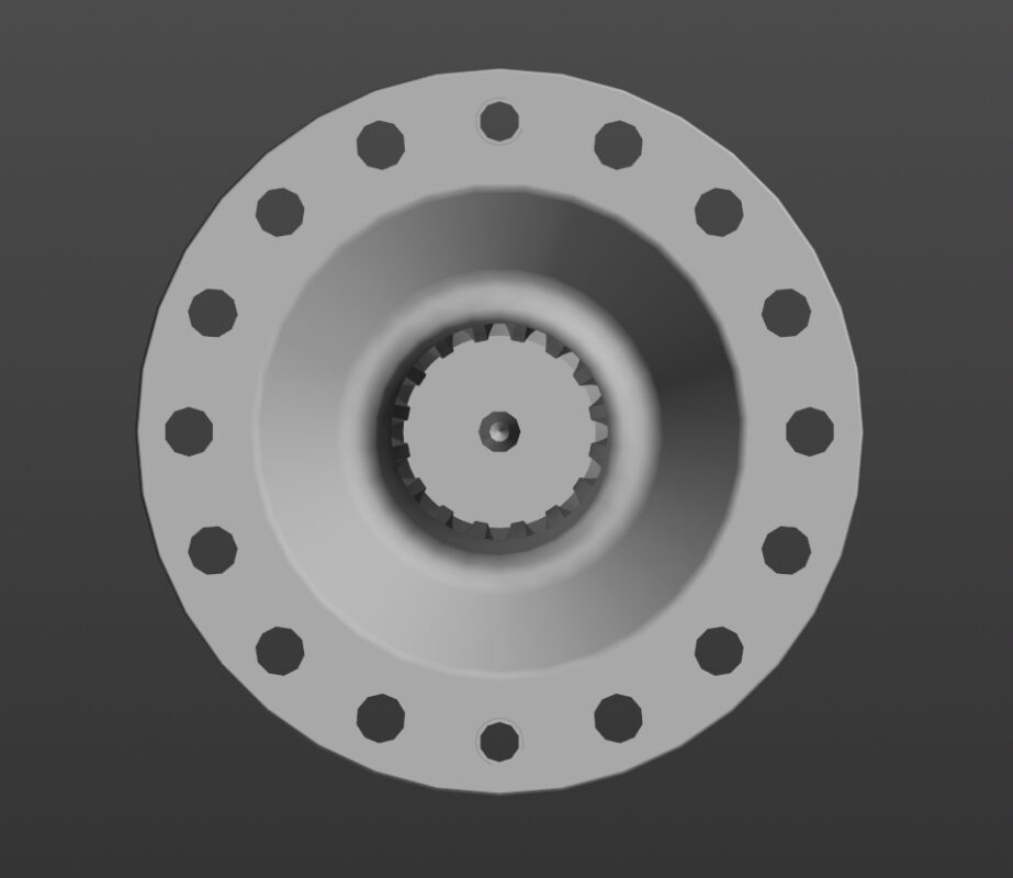 3D модель Полуось 120-2403070 (ЗИЛ-164)