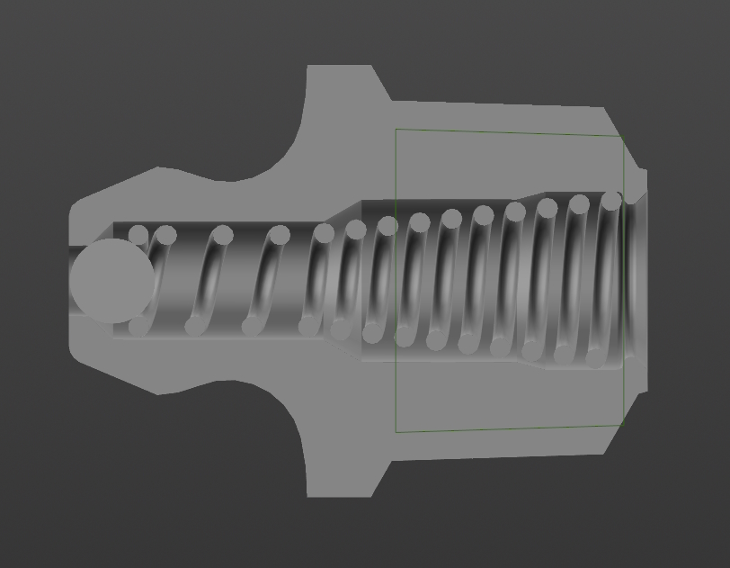3D модель Тавотница прямая 304814-П (ЗИЛ-164)