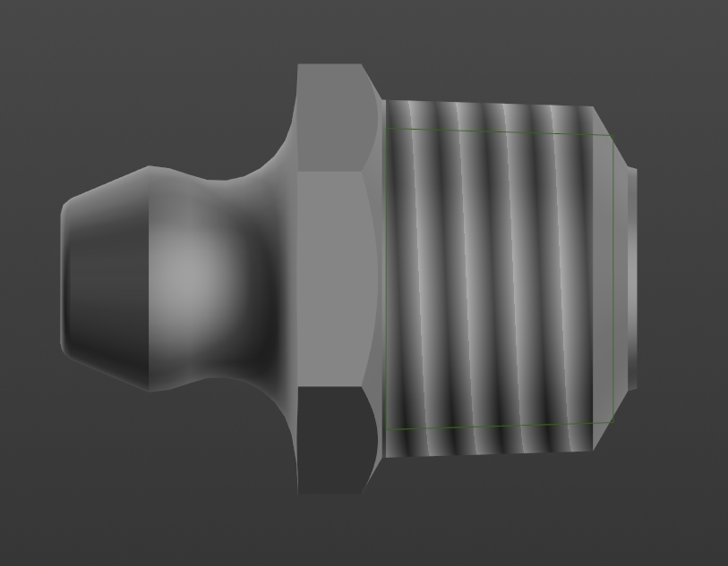 3D модель Тавотница прямая 304814-П (ЗИЛ-164)